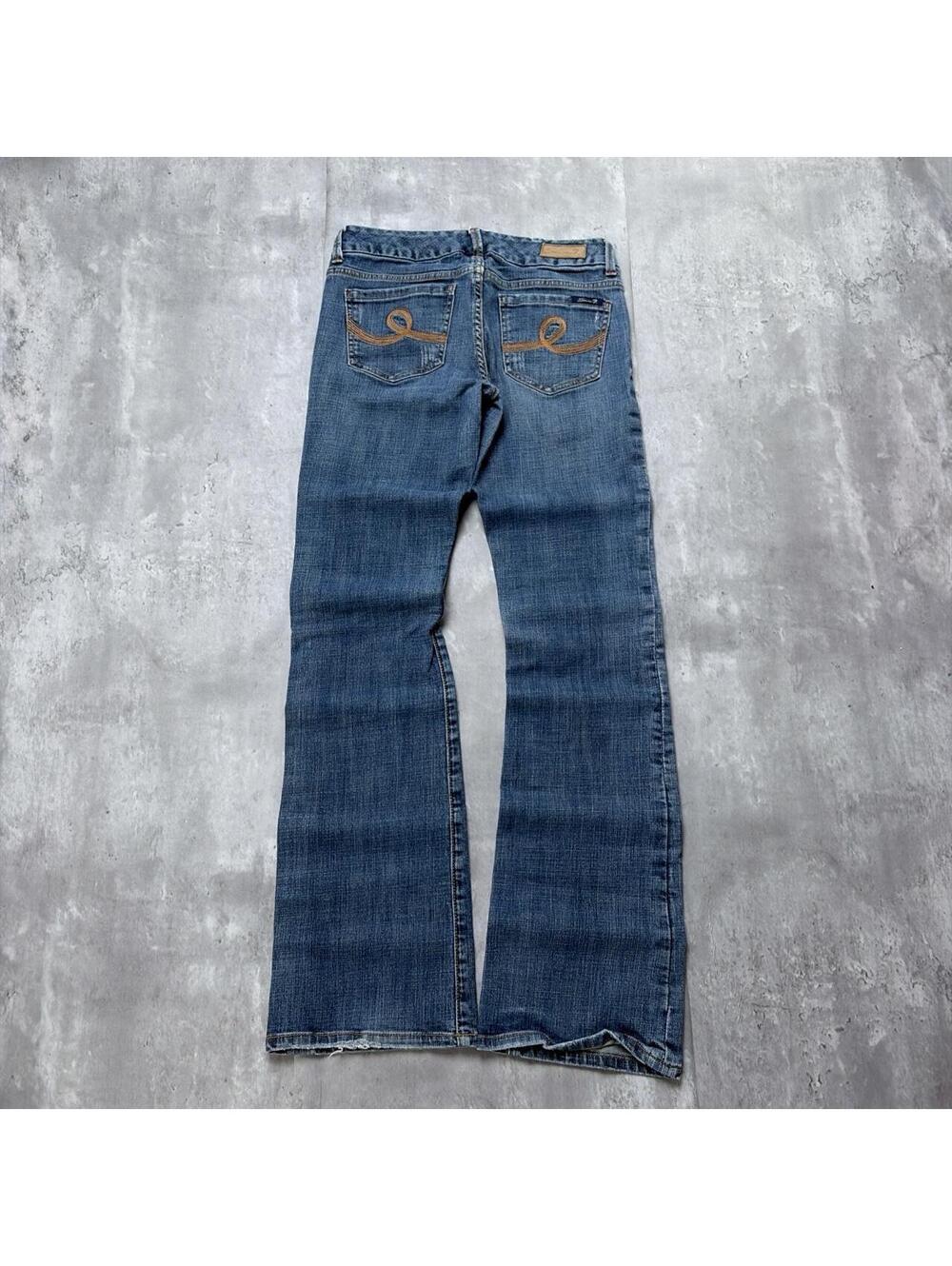 Y2K Blue Seven7 Grunge Bootcut Denim Jeans